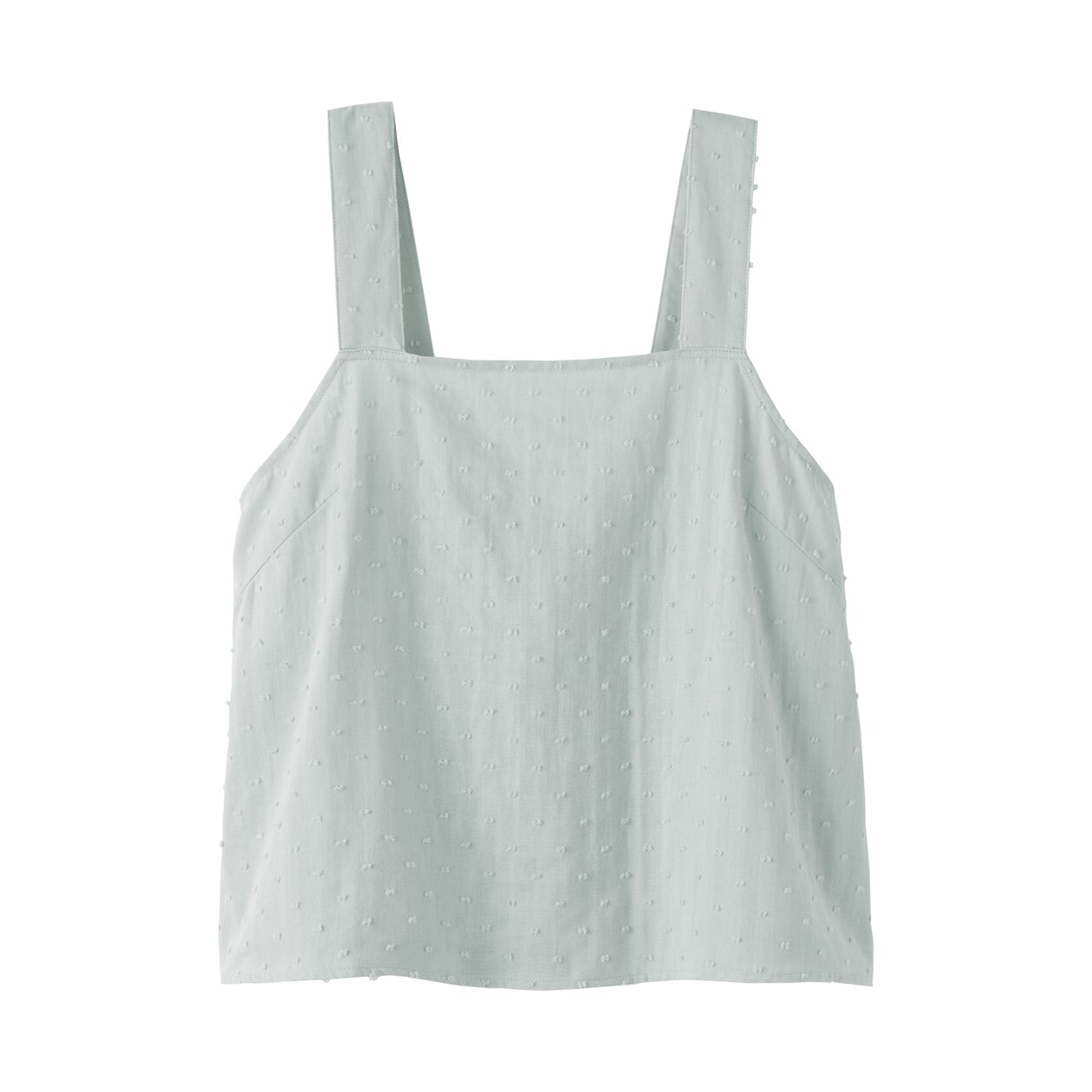 婦人　二重ガーゼ　ドットドビー　タンクトップ