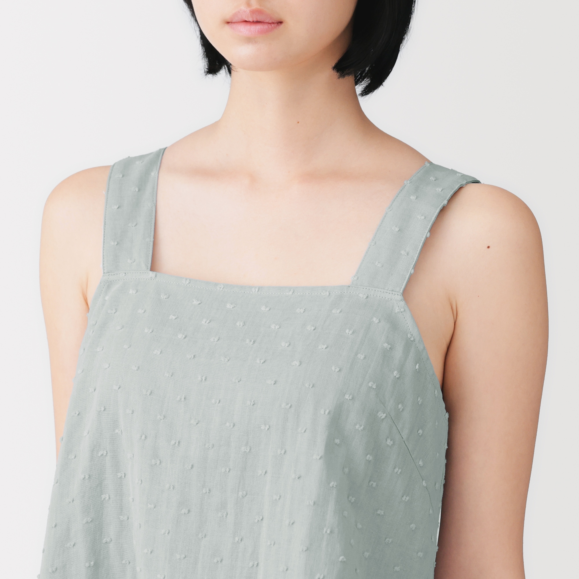 婦人 二重ガーゼ ドットドビー タンクトップ | 無印良品