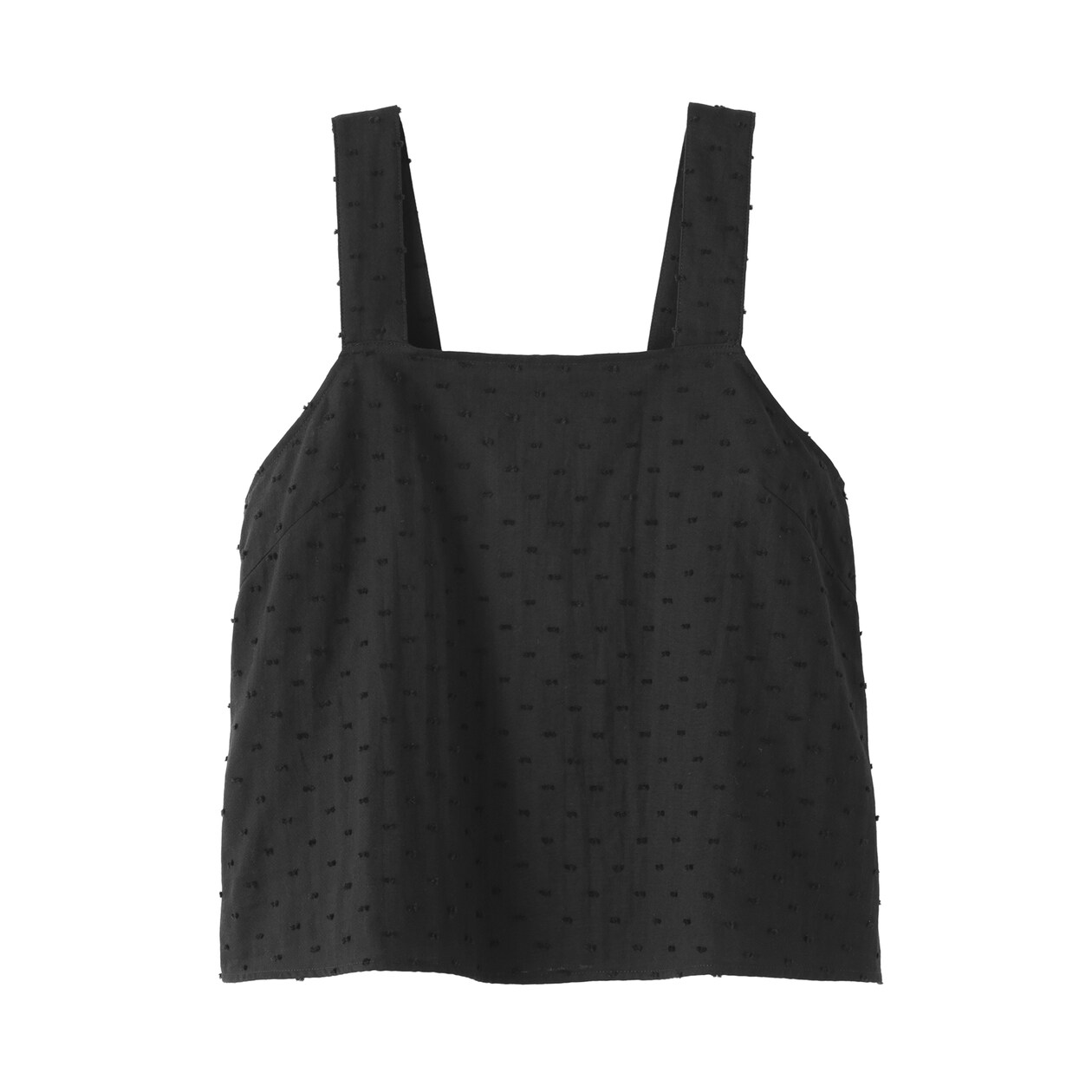 婦人　二重ガーゼ　ドットドビー　タンクトップ