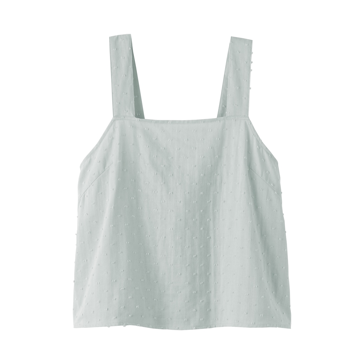婦人　二重ガーゼ　ドットドビー　タンクトップ