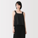 婦人　二重ガーゼ　ドットドビー　タンクトップ