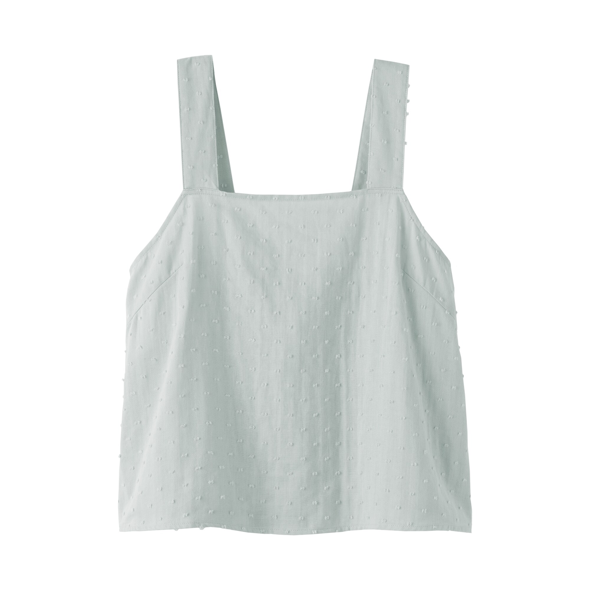 婦人　二重ガーゼ　ドットドビー　タンクトップ