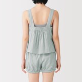 婦人　二重ガーゼ　ドットドビー　タンクトップ