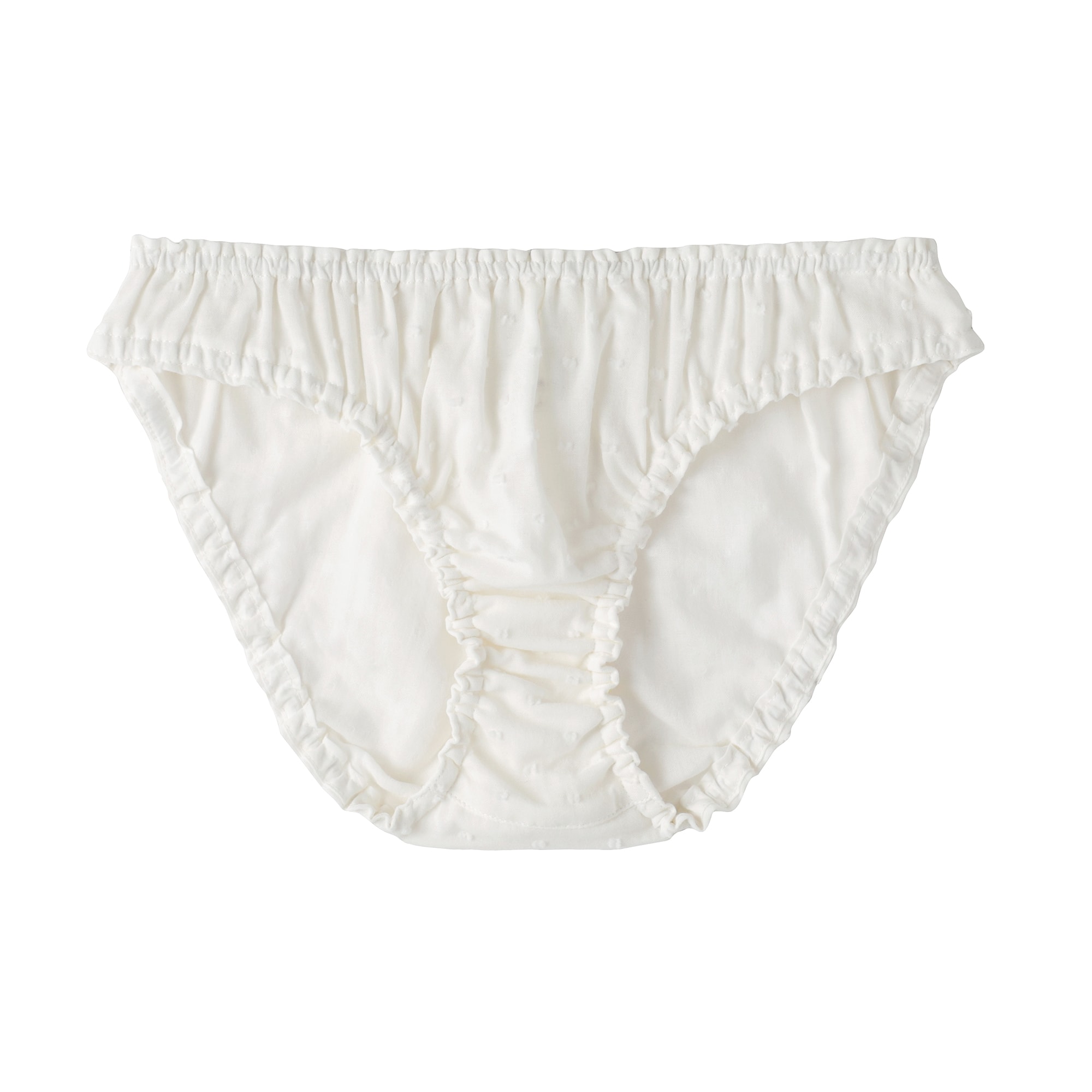 婦人　二重ガーゼ　ドットドビー　ゆったり締め付けにくいショーツ