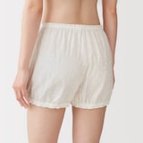 婦人　二重ガーゼ　ドットドビー　バルーンショーツ