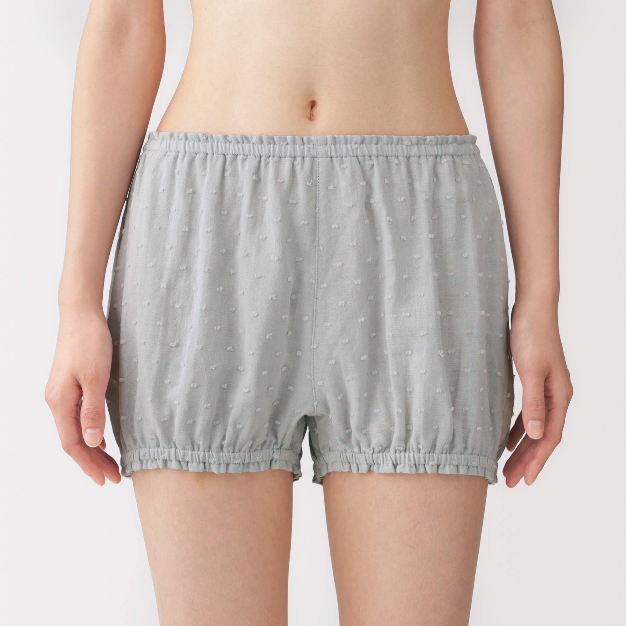 婦人 二重ガーゼ ドットドビー バルーンショーツ | 無印良品