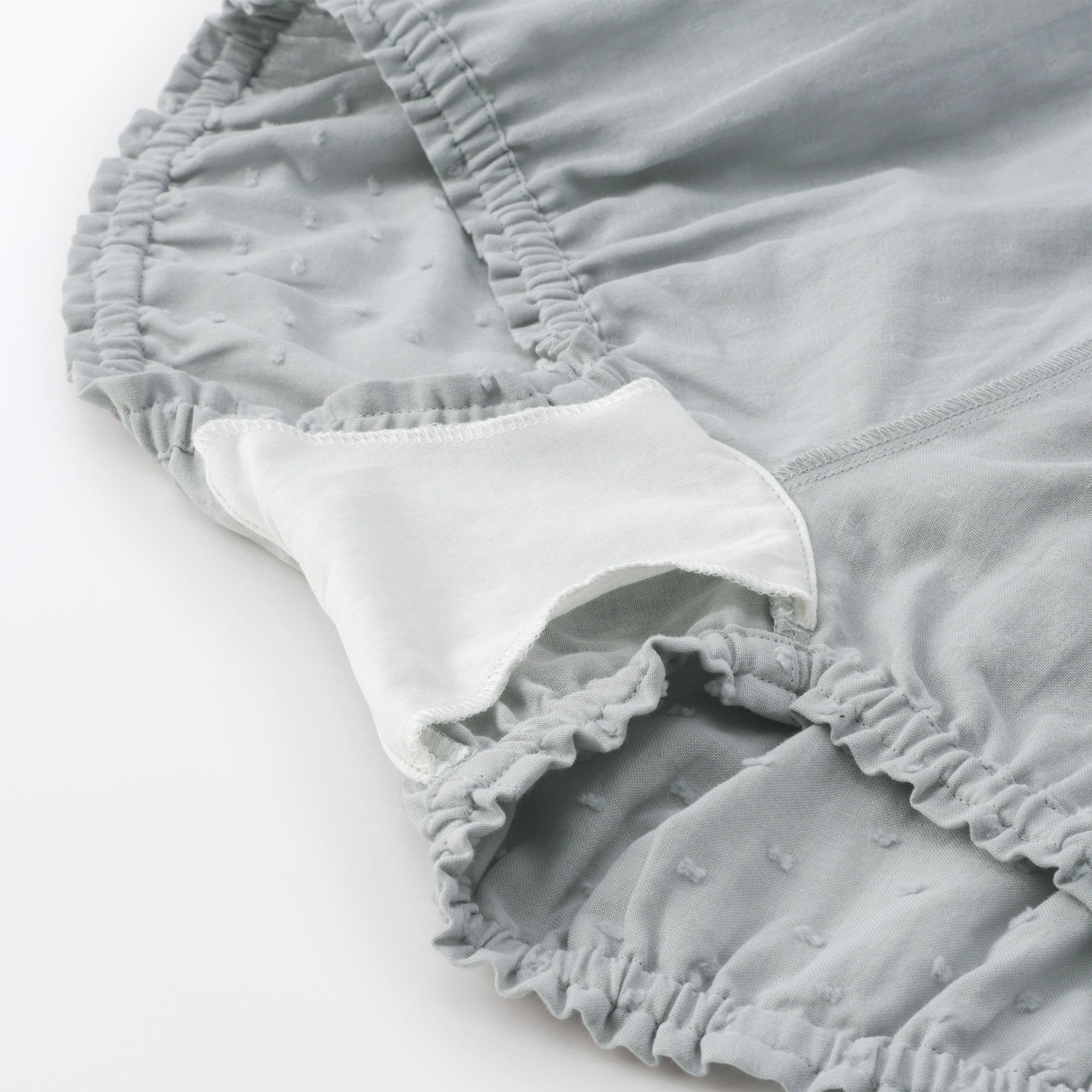 婦人　二重ガーゼ　ドットドビー　バルーンショーツ