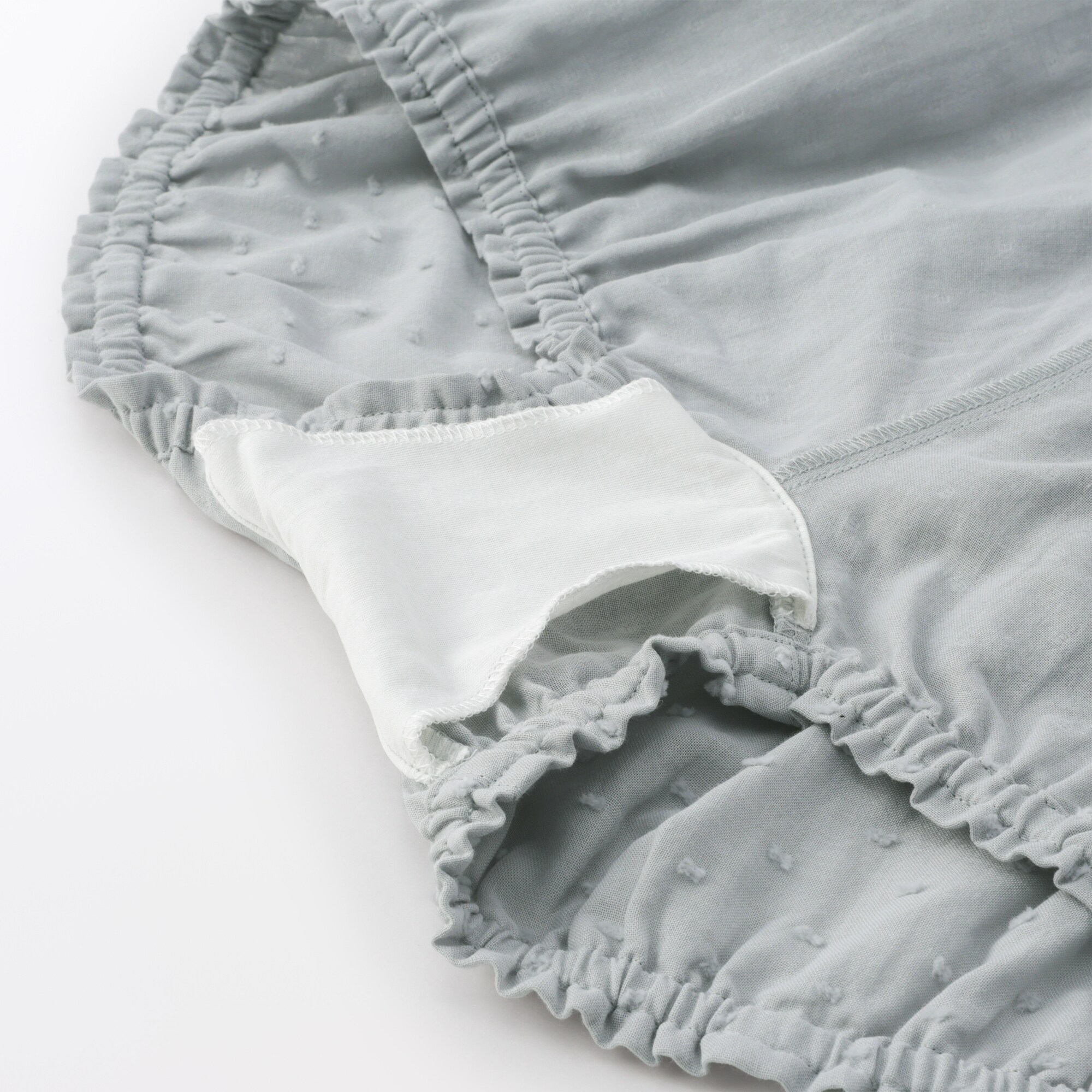 婦人　二重ガーゼ　ドットドビー　バルーンショーツ