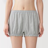 婦人　二重ガーゼ　ドットドビー　バルーンショーツ