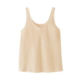 婦人　なめらかサテンフレアタンクトップ