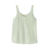 婦人　なめらかサテンフレアタンクトップ