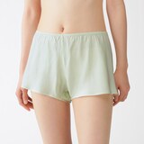 婦人　なめらかサテンフレアショーツ