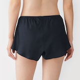 婦人　なめらかサテンフレアショーツ