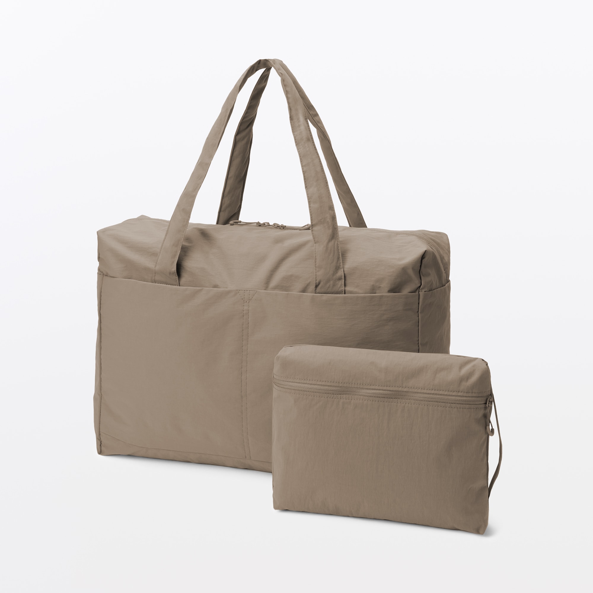 再生ナイロンたためるボストンバッグ