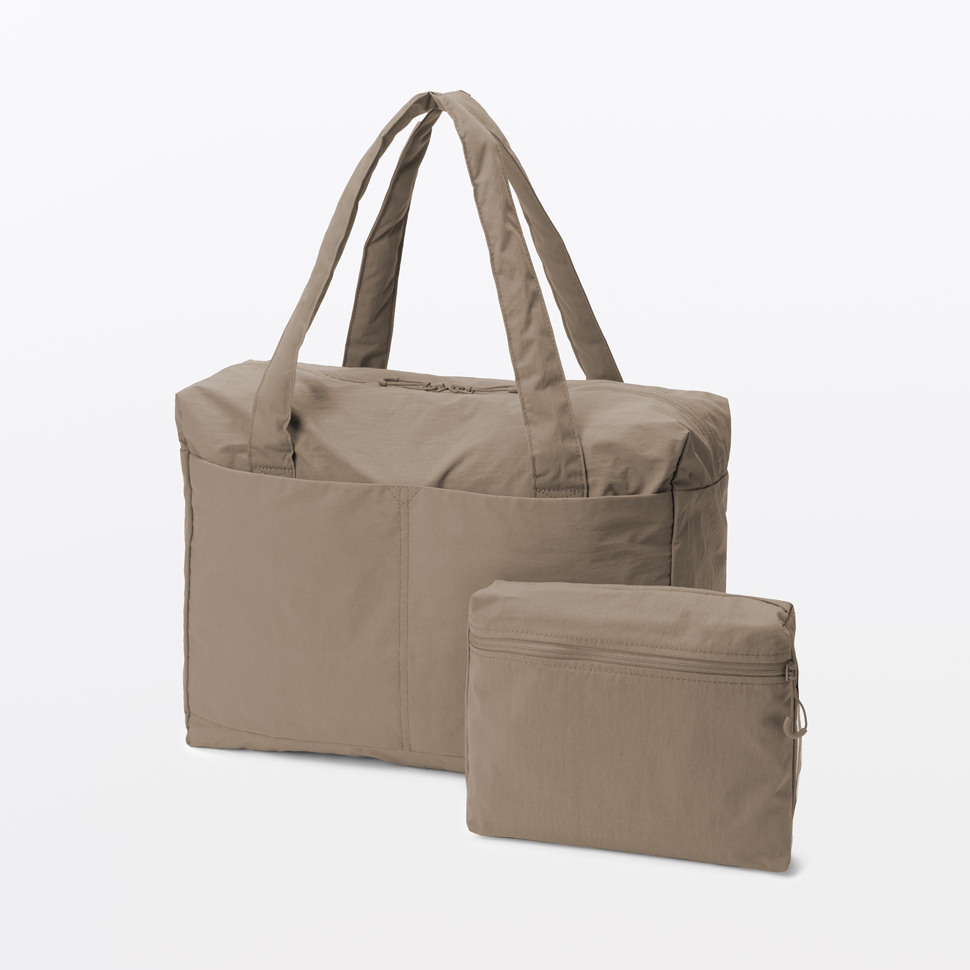 再生ナイロンたためるボストンバッグ