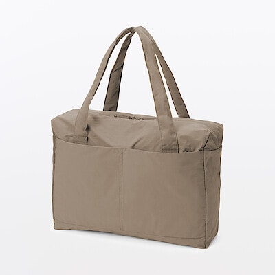 【４月中旬発売予定】再生ナイロンたためるボストンバッグ　１８Ｌ　約４９×１９×３５ｃｍ