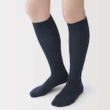 婦人　足なり直角　履き口やわらか　ハイソックス（口ゴムなし）