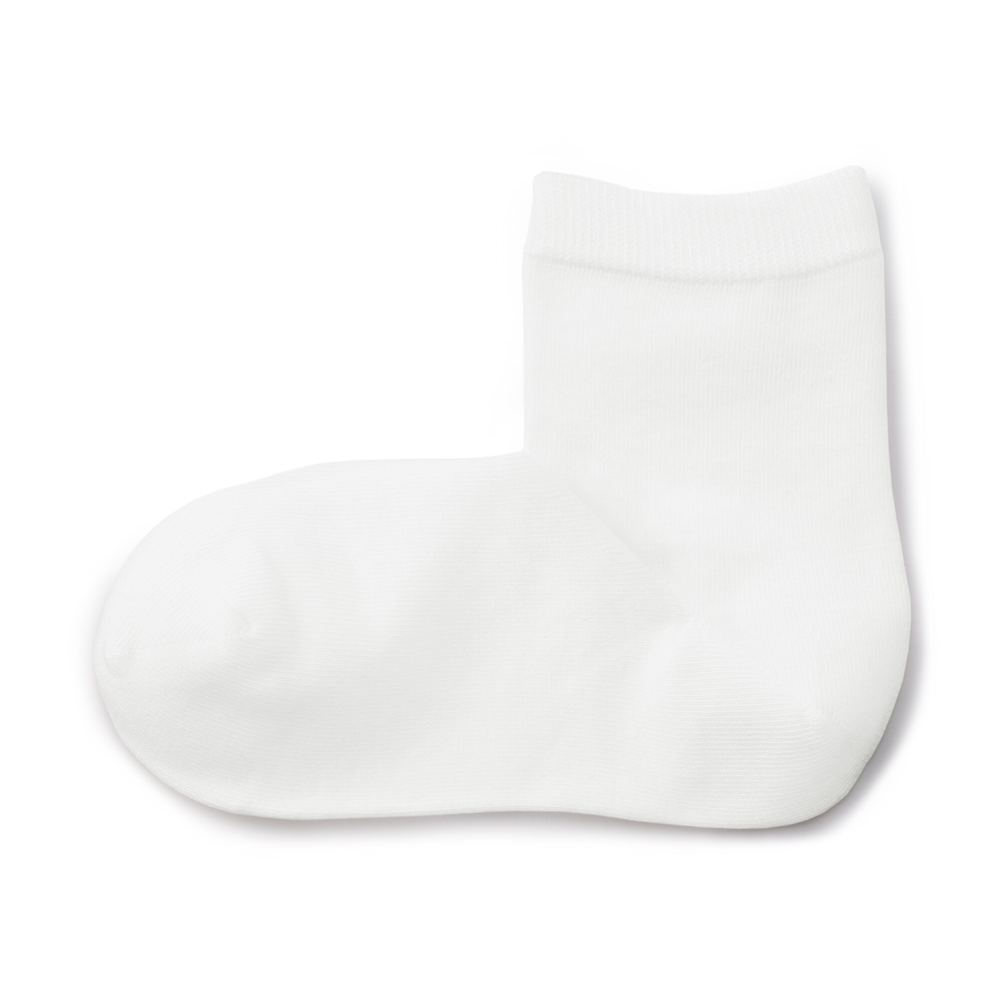 婦人　足なり直角　履き口やわらか　三層　ショート丈靴下（口ゴムなし）