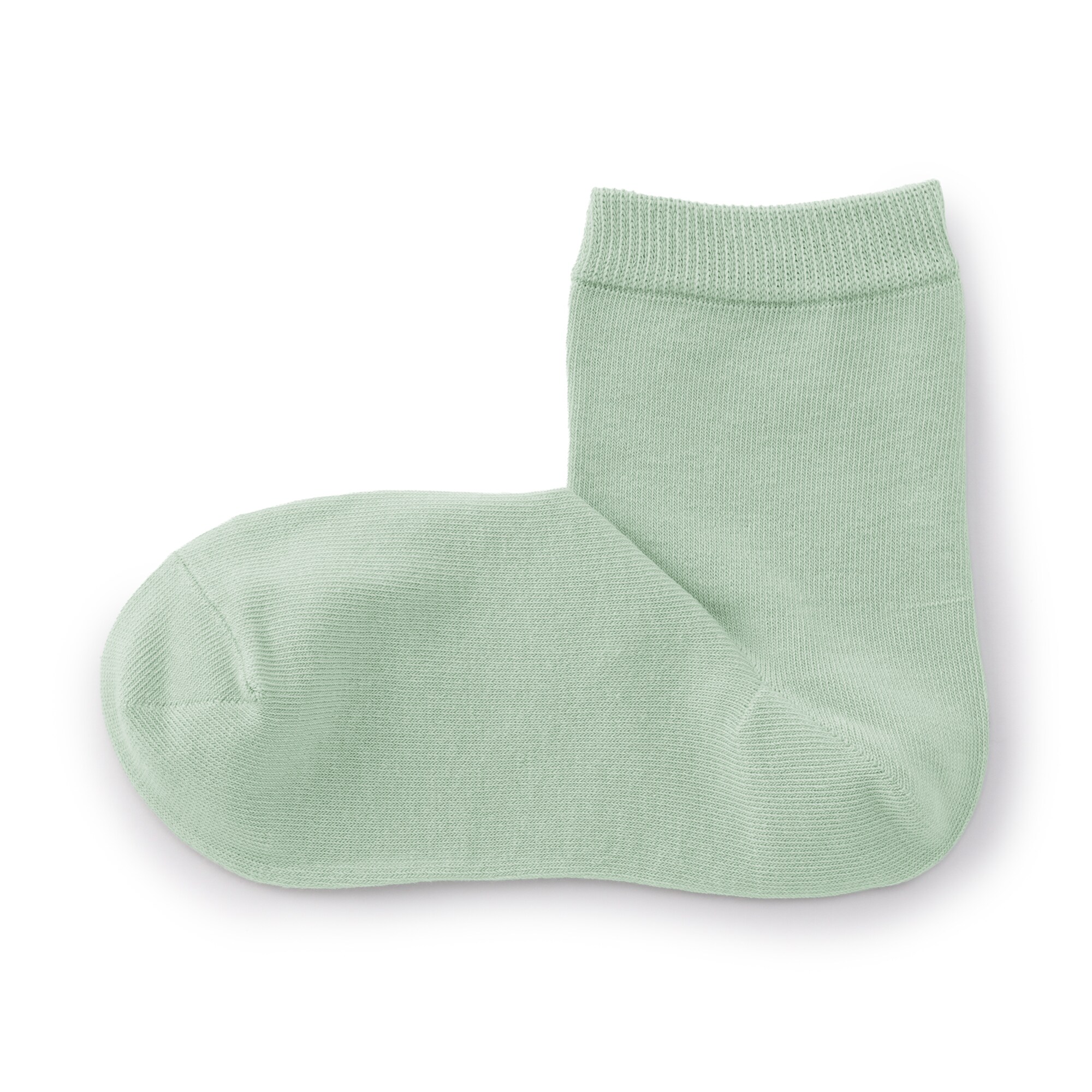 婦人　足なり直角　履き口やわらか　三層　ショート丈靴下（口ゴムなし）