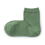 婦人　足なり直角　履き口やわらか　三層　ショート丈靴下（口ゴムなし）