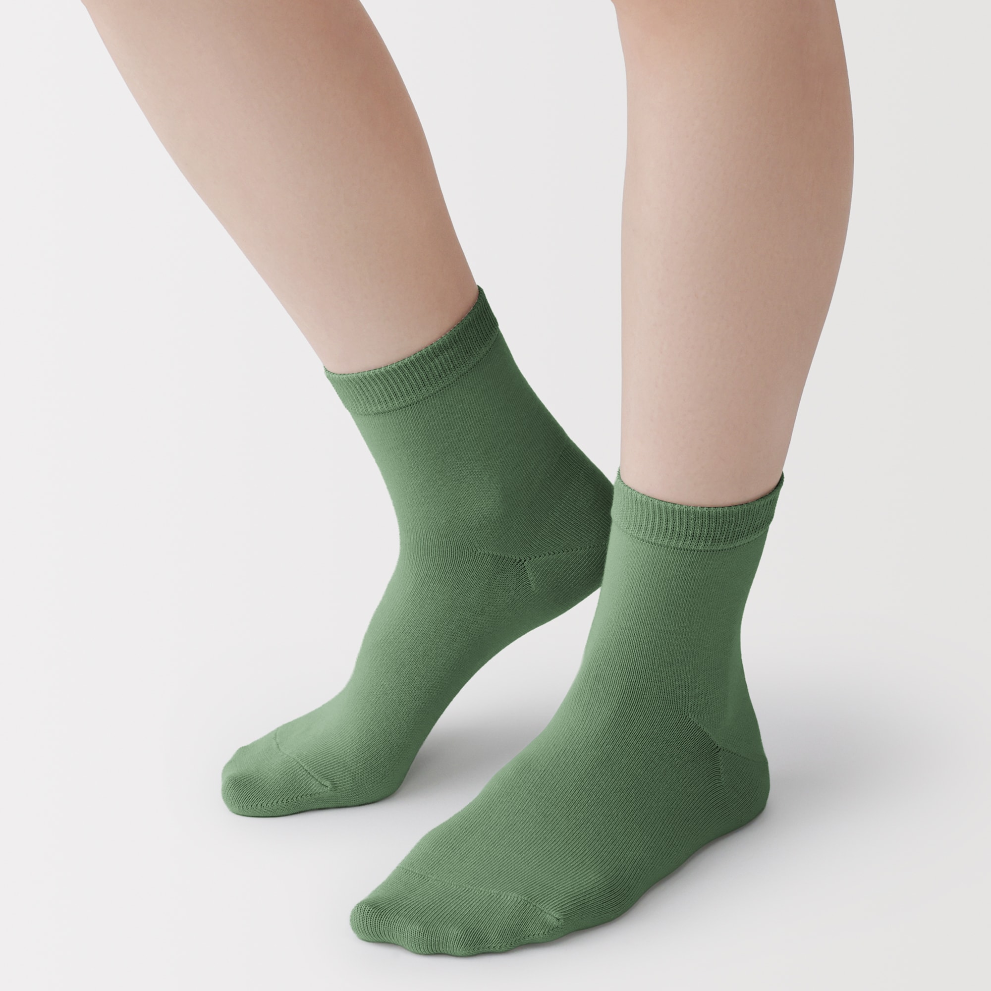 婦人　足なり直角　履き口やわらか　三層　ショート丈靴下（口ゴムなし）