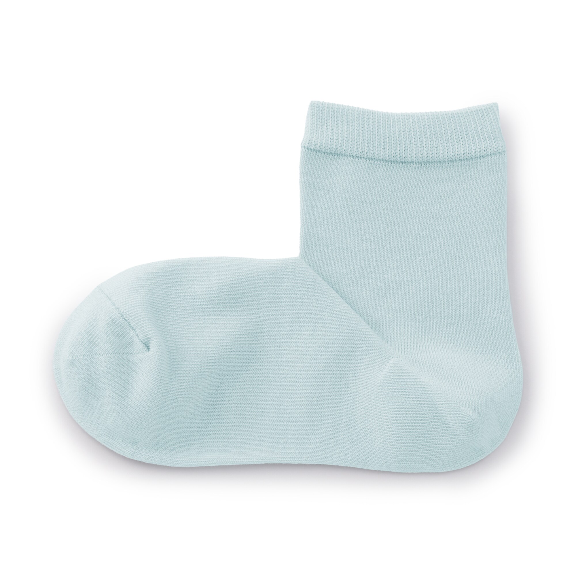 婦人　足なり直角　履き口やわらか　三層　ショート丈靴下（口ゴムなし）