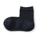 婦人　足なり直角　履き口やわらか　三層　ショート丈靴下（口ゴムなし）