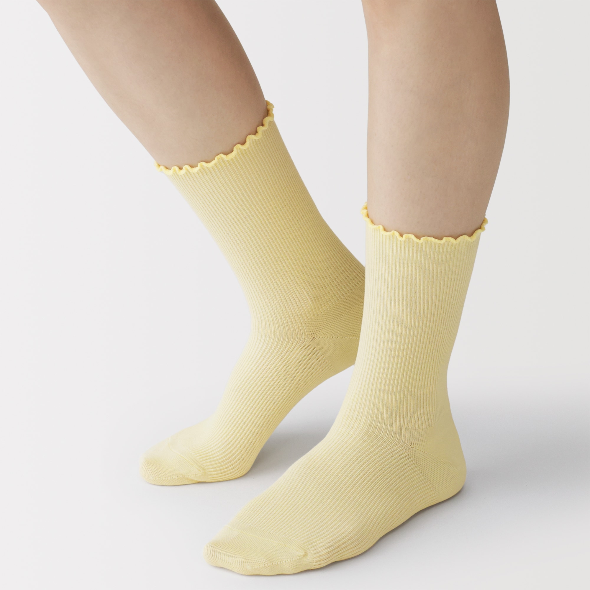 婦人　足なり直角　履き口やわらか　レーヨン混　メロウ靴下