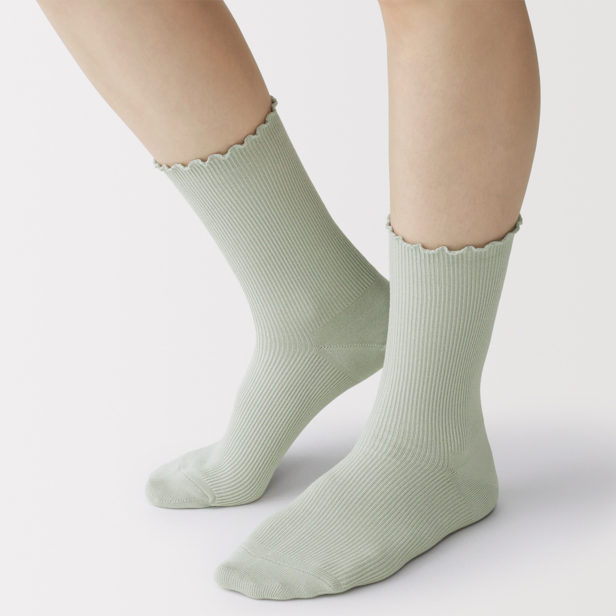 婦人　足なり直角　履き口やわらか　レーヨン混　メロウ靴下