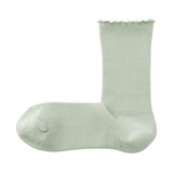 婦人　足なり直角　履き口やわらか　レーヨン混　メロウ靴下