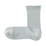 婦人　足なり直角　履き口やわらか　レーヨン混　メロウ靴下