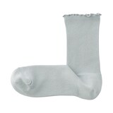 婦人　足なり直角　履き口やわらか　レーヨン混　メロウ靴下