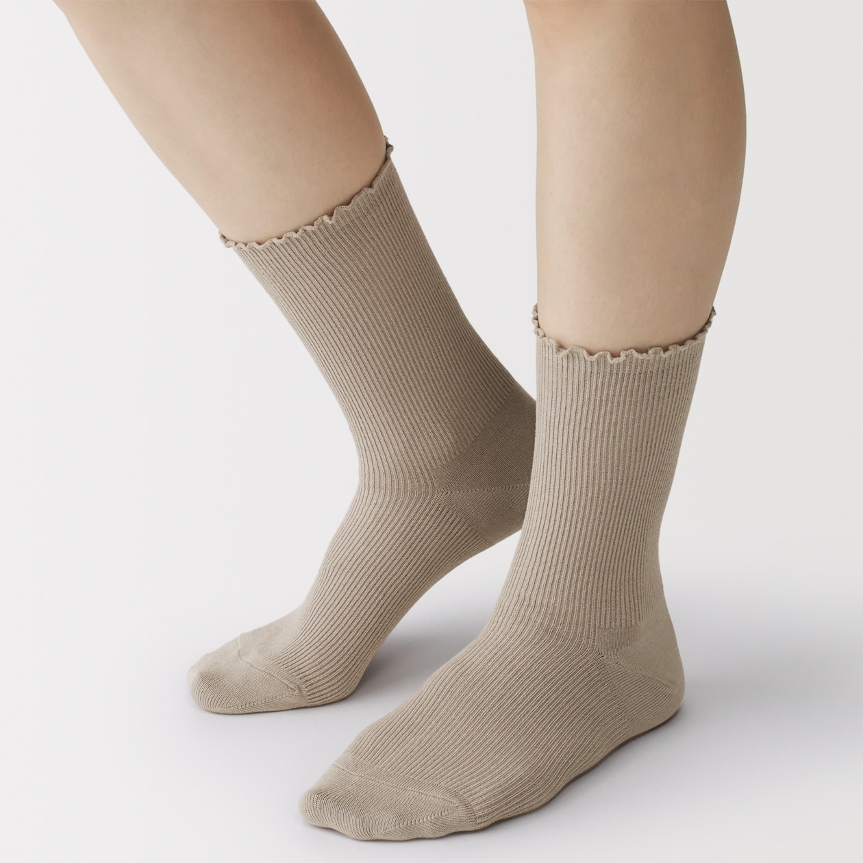 婦人　足なり直角　履き口やわらか　レーヨン混　メロウ靴下