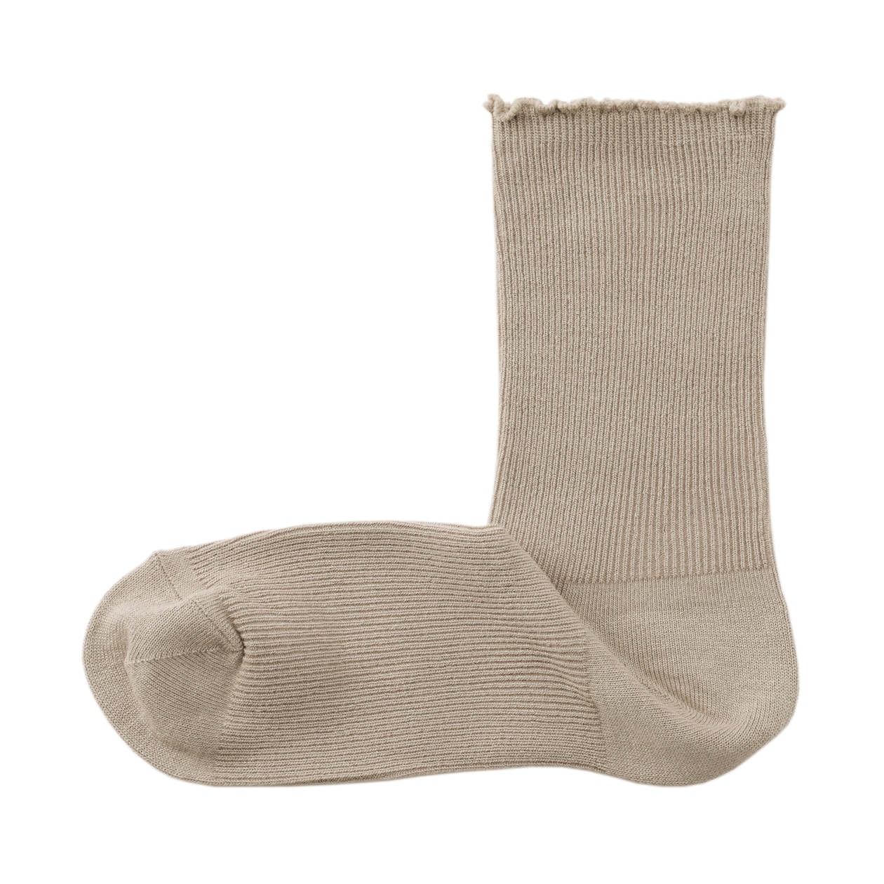 婦人　足なり直角　履き口やわらか　レーヨン混　メロウ靴下