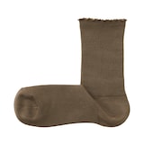 婦人　足なり直角　履き口やわらか　レーヨン混　メロウ靴下