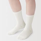 婦人　足なり直角　履き口やわらか　三層　靴下（口ゴムなし）