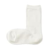 婦人　足なり直角　履き口やわらか　三層　靴下（口ゴムなし）