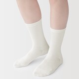 婦人　足なり直角　履き口やわらか　三層　靴下（口ゴムなし）