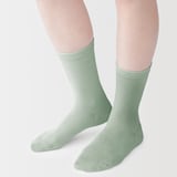 婦人　足なり直角　履き口やわらか　三層　靴下（口ゴムなし）