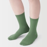 婦人　足なり直角　履き口やわらか　三層　靴下（口ゴムなし）