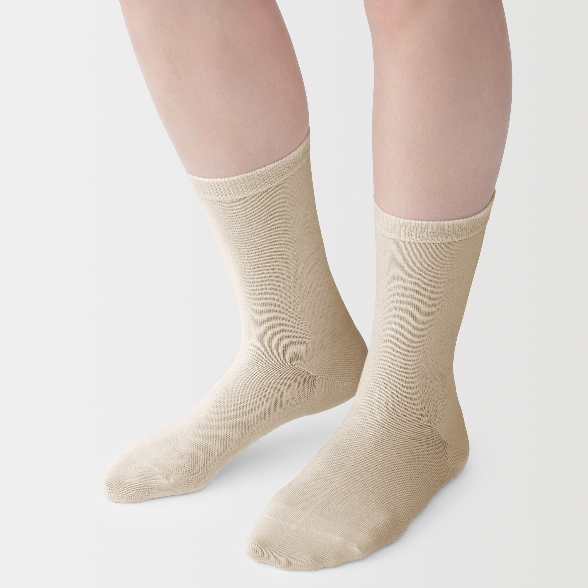 婦人　足なり直角　履き口やわらか　三層　靴下（口ゴムなし）