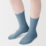 婦人　足なり直角　履き口やわらか　三層　靴下（口ゴムなし）