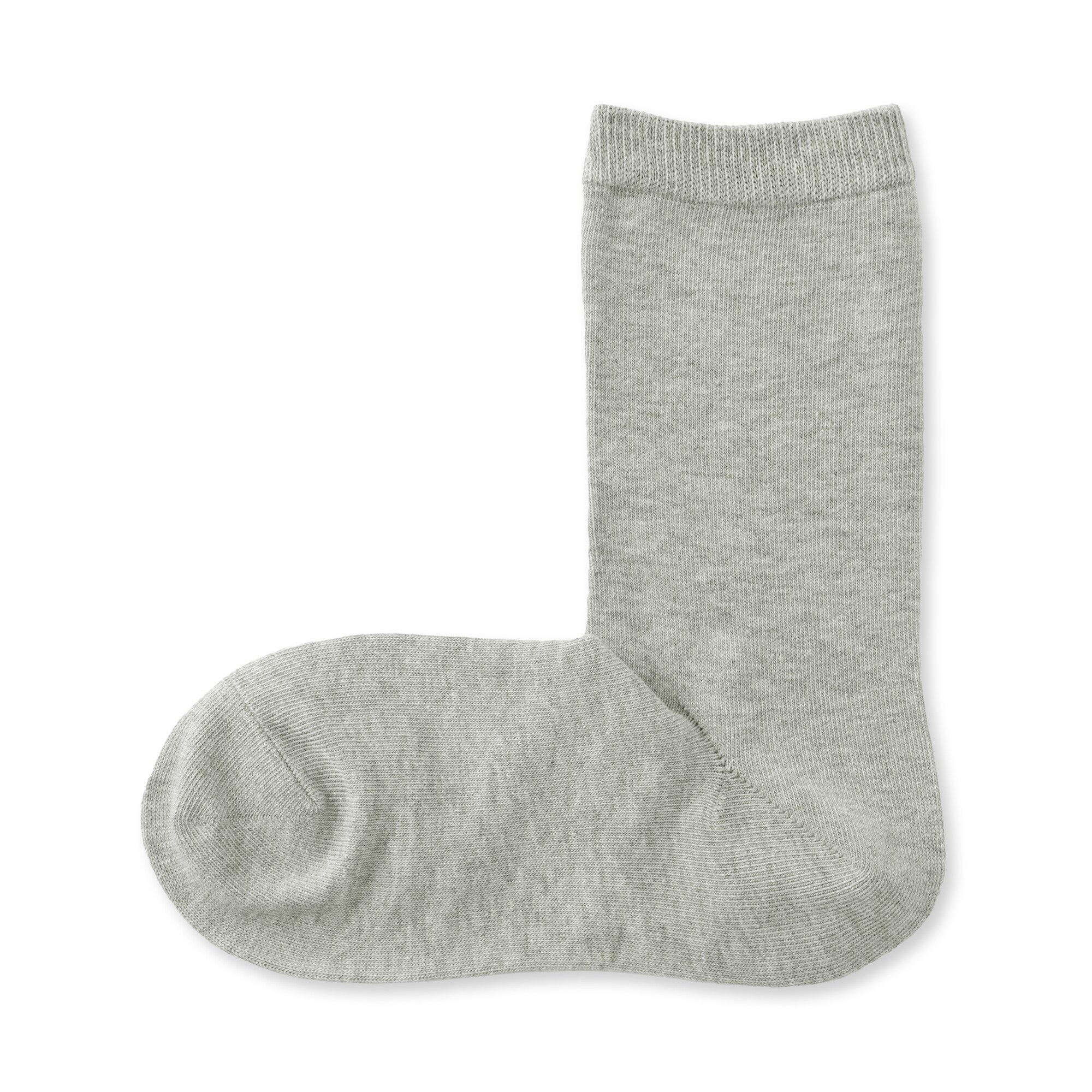 婦人　足なり直角　履き口やわらか　三層　靴下（口ゴムなし）※再生コットン