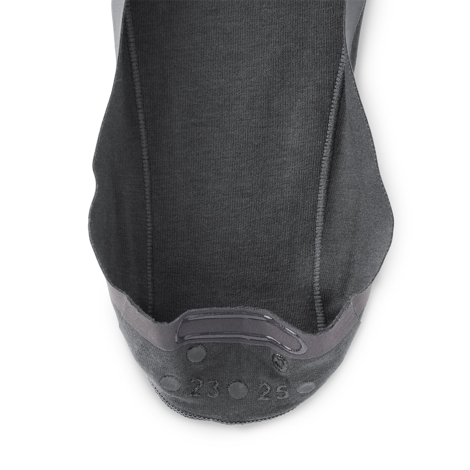 婦人　つま先に縫い目のない　浅履きフットカバー（かかと滑り止め付き）