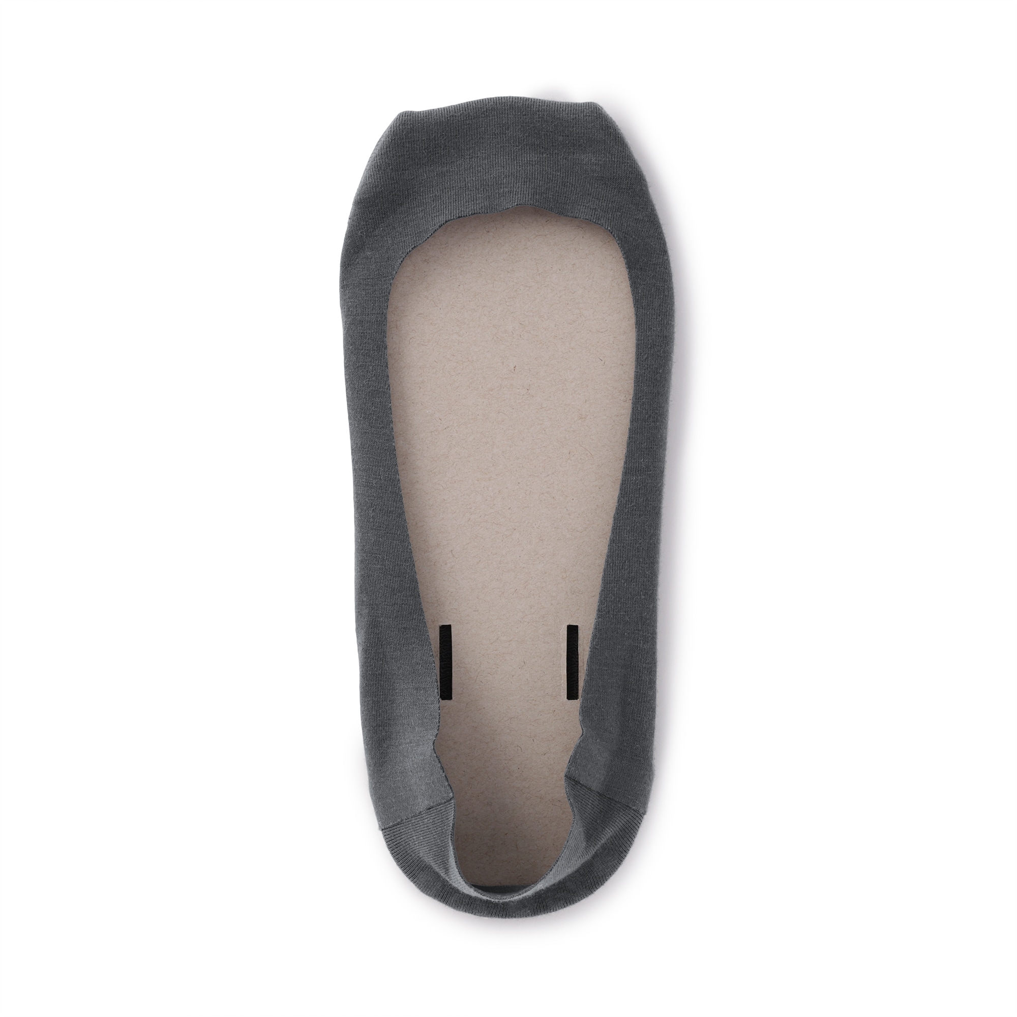 婦人　つま先に縫い目のない　浅履きフットカバー（かかと滑り止め付き）