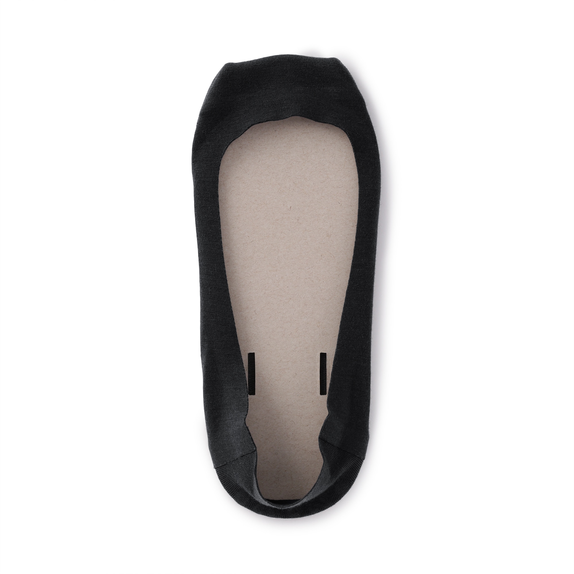 婦人　つま先に縫い目のない　浅履きフットカバー（かかと滑り止め付き）