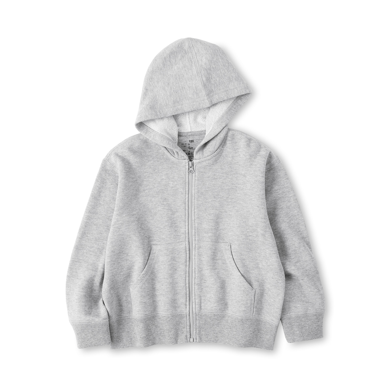 キッズ　裏毛スウェットフルジップパーカ