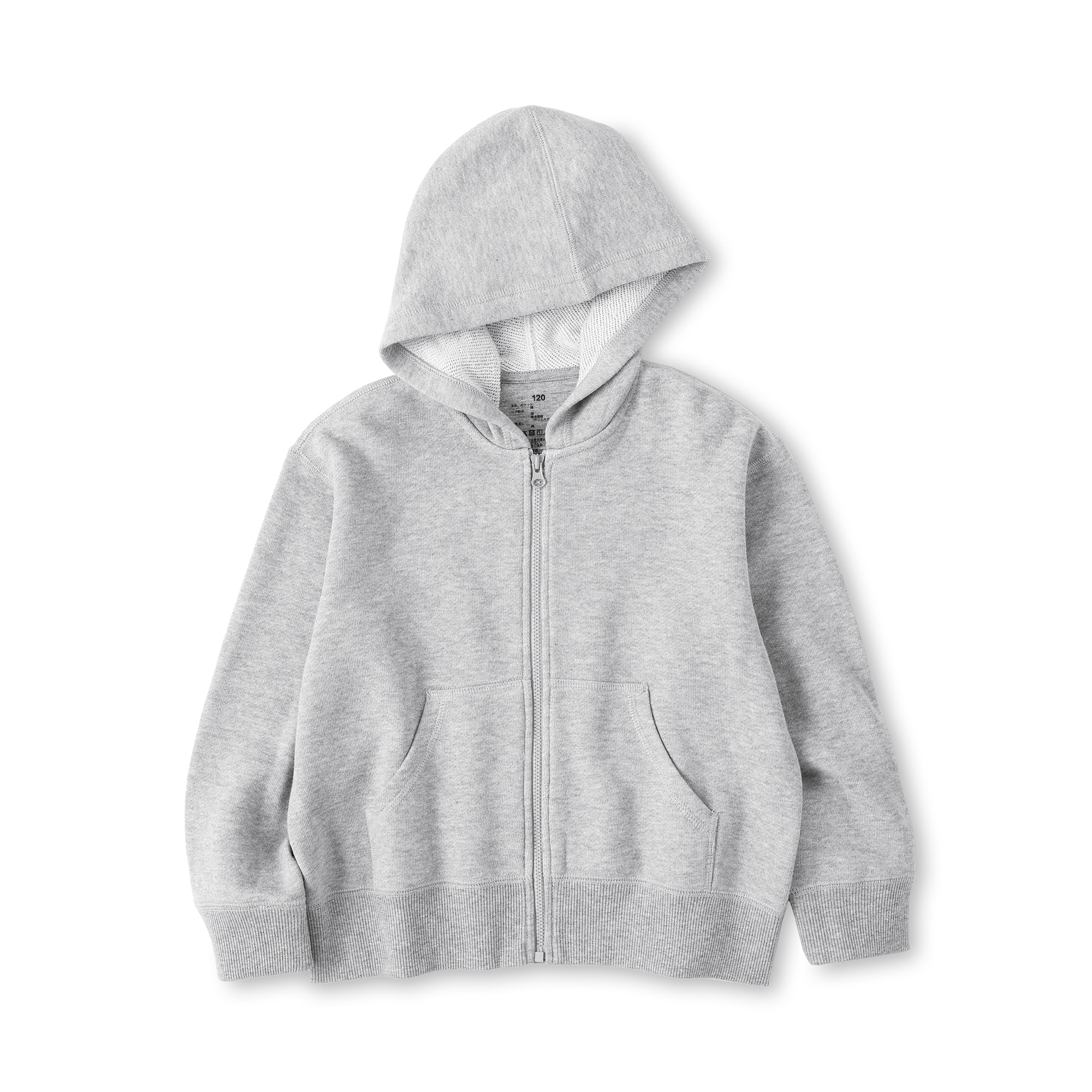 キッズ　裏毛スウェットフルジップパーカ