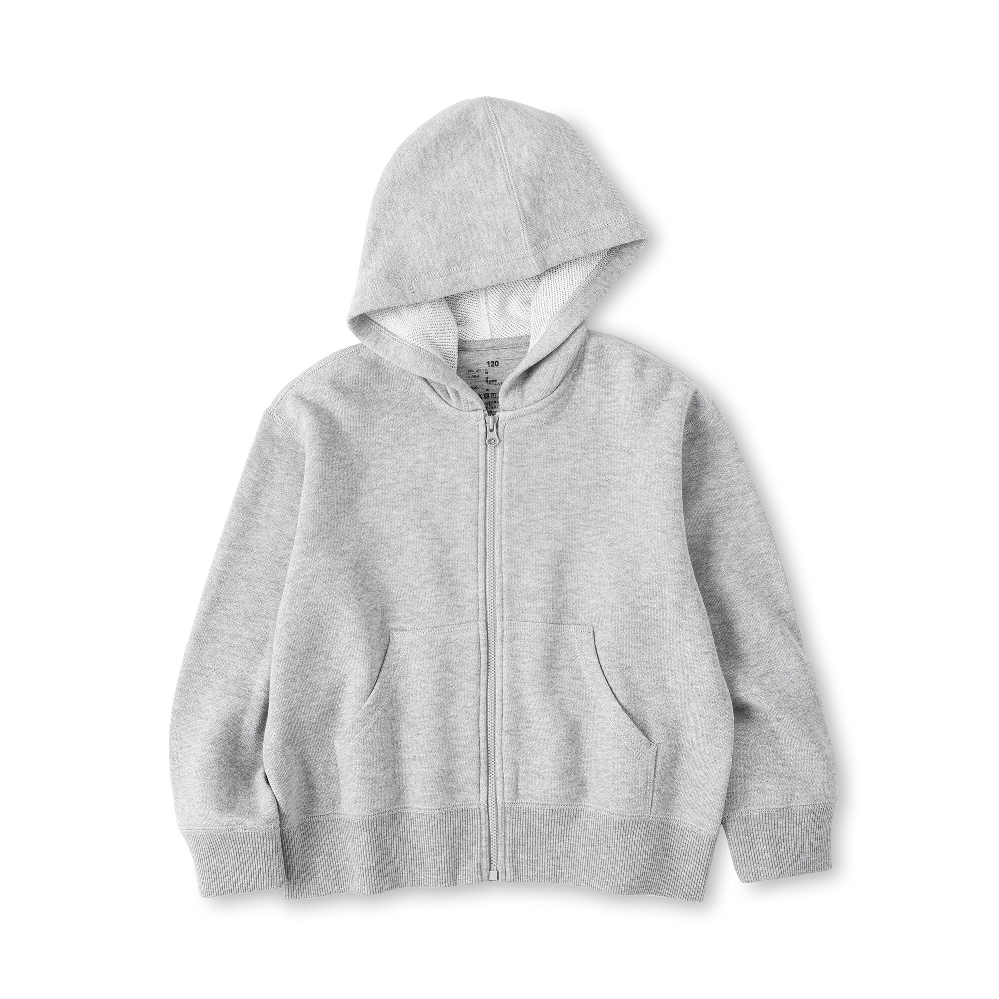 キッズ　裏毛スウェットフルジップパーカ