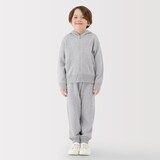 キッズ　裏毛スウェットフルジップパーカ